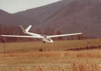 N4533 - Photo taken at Chilhowee Gliderport, Benton, TN, 1980. This was my first landing using flaps in a sailplane, but the transition from spoilers to flaps was not difficult. It was amazing how well the HP could be landed in a very short distance. - by Mike Reisman