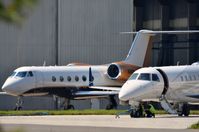 N211DK @ EGSS - N311DK parked up in STN - by FerryPNL