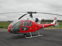 G-DMSS @ CAX - Former Gazelle HT.3 XW858 as seen at Carlisle in the Summer of 2004. - by Peter Nicholson