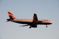 G-EUYJ @ EGLL - Landing during sunset - by FerryPNL