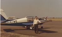 G-ATWE - my father mr Bryn Legge in about 1980 at shobdon in herefordshire - by unknown