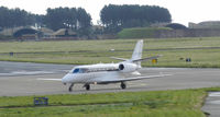 CS-DXY @ EGQL - Netjets Citation XLs arrives at RAF Leuchars for the dunhill links championship golf tournament - by Mike stanners