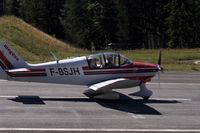 F-BSJH @ MVV - ROBIN taking-off at Megeve's Altiport - by momsarev