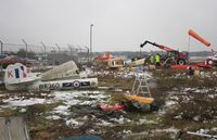 G-VICI @ EGHH - Being dismantled with 4 others - by John Coates