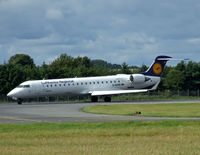 D-ACPB @ EGPH - “Lufthansa 4948” Turning off runway 24 and onto taxiway bravo 1 - by Mike stanners