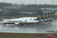 EI-DLJ @ EGBB - EI-DLJ leads this line-up of Ryanair B737's parked up for the winter - by Chris Hall