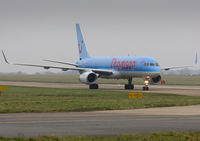 G-BYAY @ EGSH - Arriving at EGSH for spray into Thomson's Dreamliner livery. - by Matt Varley