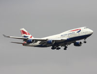 G-BNLV @ DFW - Speedbird 747 landing at DFW Airport - by Zane Adams