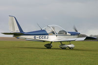 G-CCEJ @ EGHA - Privately owned, at the New Year's Day Fly-In. - by Howard J Curtis