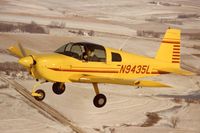 N9435L - Shot of Jim Selzle flying an American Aviation AA-1A near Omaha, NE.  This aircraft was based at North Omaha Airport and was shot in appx. 1976. - by Tom Selzle