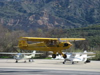 N23266 @ SZP - 1939 Piper J3C-65 CUB, Continental A&C65 65 Hp, takeoff climb Rwy 22 - by Doug Robertson