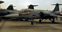 25 74 - German Air Force F-104G Starfighter of JBG-31 on display at the 1977 Intnl Air Tattoo at RAF Greenham Common. - by Peter Nicholson