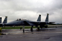 79-0074 @ MHZ - F-15C Eagle of 525th Tactical Fighter Squadron/36th Tactical Fighter Wing stationed at Bitburg on display at the 1983 RAF Mildenhall Air Fete. - by Peter Nicholson