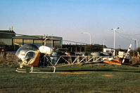 G-BENI @ LTN - Bell 47G-4A as seen at Luton in December 1977. - by Peter Nicholson