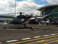 ZK-HVN @ NZBC - Bell 427 c/n 56017 operated by Heliflite. At main Auckland Docks Heliport. - by magnaman