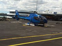ZK-IKC @ NZBC - Smart blus c/s on this helicopter at Auckland Docks today. Good views from public walkway. - by magnaman