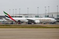 A6-ENC @ EGBB - Emirates 2012 Boeing 777-31H(ER), c/n: 41083 parked at Birmingham terminal - by Terry Fletcher