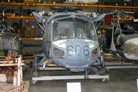 XT427 @ EGDY - Royal Navy, coded 606. In the FAA Museum's Cobham Hall storage and restoration facility. - by Howard J Curtis