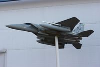 86-0186 @ WRB - F-15 Model replica with Seymour Johnson tail code at the entrance to Warner Robbins Aviation Museum