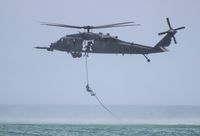 90-26232 - HH-60L air rescue demo over Cocoa Beach - by Florida Metal