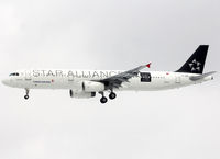 TC-JRB @ LFBO - Landing rwy 32L in Star Alliance c/s - by Shunn311