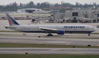 EI-UNL @ MIA - Transaero 777-300 - by Florida Metal