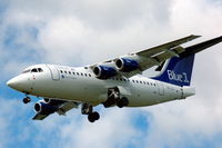 OH-SAI @ ESSA - Blue1 Avro RJ85 approaching Stockholm Arlanda airport, Sweden. - by Henk van Capelle