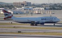 G-CIVL @ MIA - British Airways One World 747-400 - by Florida Metal