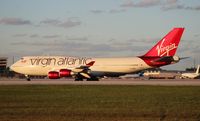 G-VBIG @ MIA - Virgin Atlantic (Tinker Belle) 747-400 - by Florida Metal