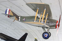 G-BFYO @ EGSU - Hanging from the ceiling of the American Air Museum. - by Howard J Curtis