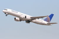 N562UA @ KLAX - United Airlines Boeing 757-222, UAL653 departing 25R KLAX enroute to KIAD. - by Mark Kalfas