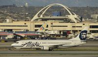 N786AS @ KLAX - Taxiing to gate at LAX - by Todd Royer