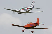 G-DAFY @ EGHA - At the Dorset Air Races. Privately owned. Race code: 5, with RV-6 G-TNGO on its tail. - by Howard J Curtis