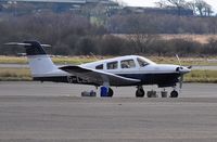 G-LZZY @ EGFH - Visiting Piper Turbo Cherokee Arrow IV. - by Roger Winser
