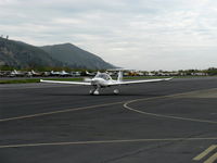 N194DA @ SZP - 1996 Diamond DA 20-A1 KATANA (Samurai sword), Rotax 912A-3 79.9 Hp for takeoff, taxi back - by Doug Robertson