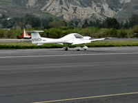 N194DA @ SZP - 1996 Diamond DA 20-A1 KATANA (Samurai sword), Rotax 912A-3 79.9 Hp for takeoff, landing roll Rwy 22 - by Doug Robertson