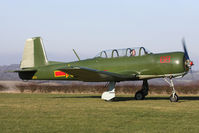 G-BVVG @ EGHA - At the New Year's Day Fly-In. Privately owned. 68 red. - by Howard J Curtis