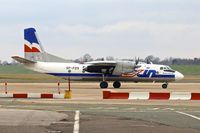 SP-FDS @ EGBB - Exin Air Antonov An-26B, c/n: 12205 parking at Birmingham - by Terry Fletcher