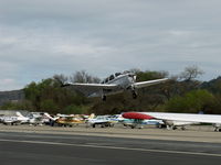 N224SH @ SZP - 1970 Beech V35B BONANZA, Continental IO-520-B 285 Hp, takeoff climb Rwy 22 - by Doug Robertson