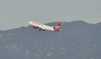 N640VA @ KLAX - Departing LAX on 24L - by Todd Royer