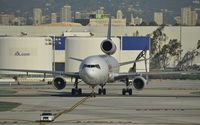 N591FE @ KLAX - Taxiing to parking at LAX - by Todd Royer