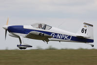 G-NPKJ @ EGHA - Privately owned. At the Dorset Air Races 2010. Race number 61. - by Howard J Curtis