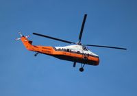 N129NH - Midwest Helicopters S-58 flying over my place in Orlando