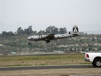 N529B @ CMA - 1944 Boeing B-29 SUPERFORTRESS 'FIFI', four Wright R3350-42 Cyclone 18 cylinder turbocharged radial engines 2,200 Hp each. WORLD'S SOLE REMAINING FLYING EXAMPLE. On final for displaced-threshold Rwy 26. - by Doug Robertson