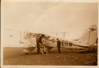 G-AEBW - Photographed at Ronaldsway on the Isle of Man in 1936. Believed to be operating a service to Blackpool. From the family album. - by Gordon Blair