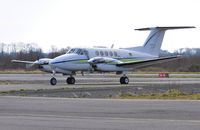 G-BYCP @ EGFH - Visiting Beech Super King Air of London Executive Aviation Ltd. - by Roger Winser