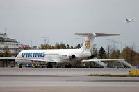 SE-RDE @ ESSA - A Viking Airlines MD-83 parked on the platform of Stockholm Arlanda airport, Sweden. - by Henk van Capelle