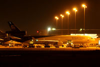 N283UP @ DFW - Night time on the UPS ramp at DFW Airport - by Zane Adams