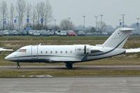 HB-JFC @ EGGW - Canadair CL 600-2B16, c/n: 5539 arriving at Luton - by Terry Fletcher