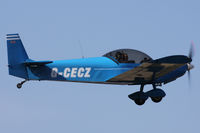G-CECZ @ EGHA - Privately owned. Caught on departure, a resident here. - by Howard J Curtis